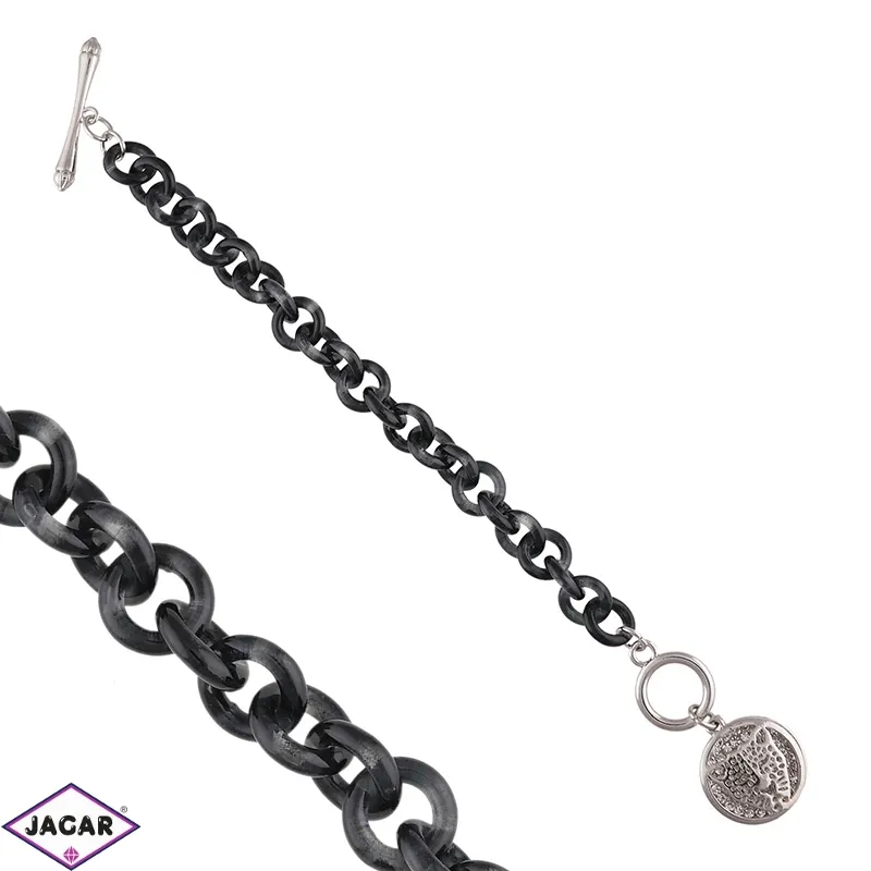 Bransoletka chain - black - BRA1175 Bransoletka chain - black - BRA1175