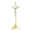 Krzyż stojący metalowy złoty 22cm - KR38
