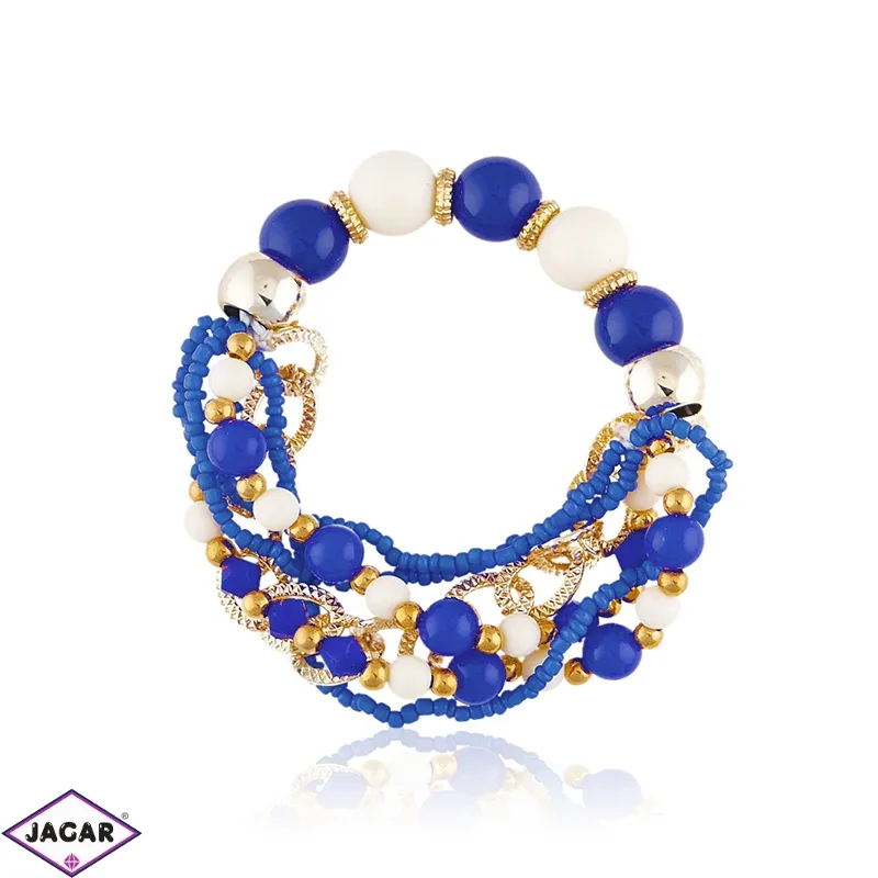 Bransoletka z łańcuchem - niebieska - BRA1178 Bransoletka z łańcuchem - niebieska - BRA1178
