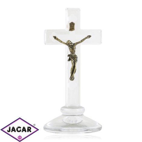 Krzyż kryształowy - wysokość 16cm KR40
