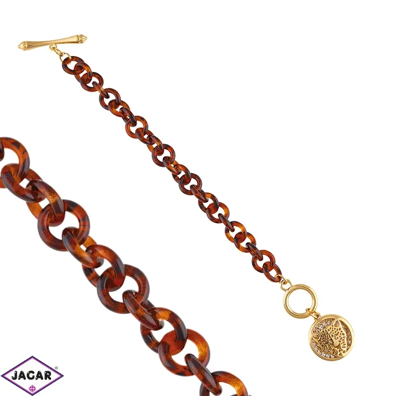 Bransoletka chain z przywieszką - BRA1181 Bransoletka chain z przywieszką - BRA1181