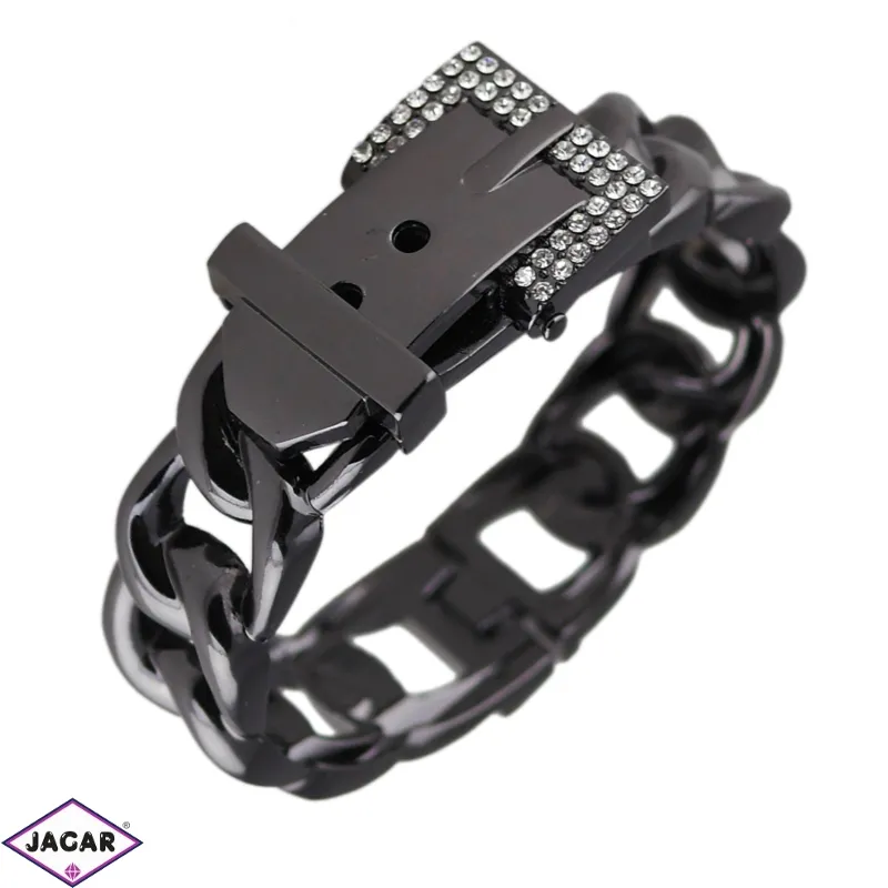Bransoletka chain - czarna sztywna - BRA1183