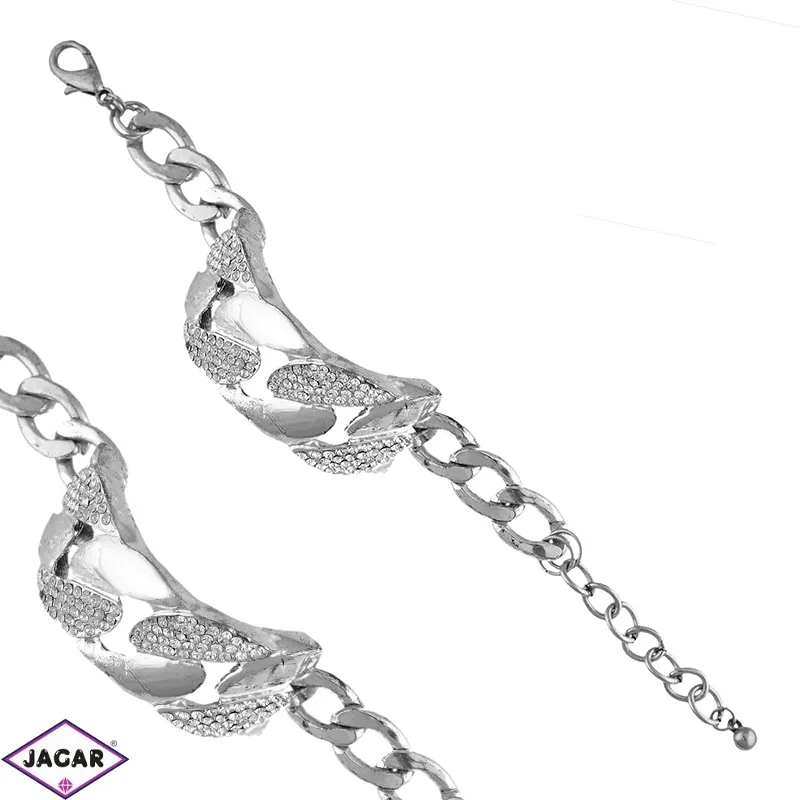 Bransoletka chain z kryształkami - BRA1184 Bransoletka chain z kryształkami - BRA1184