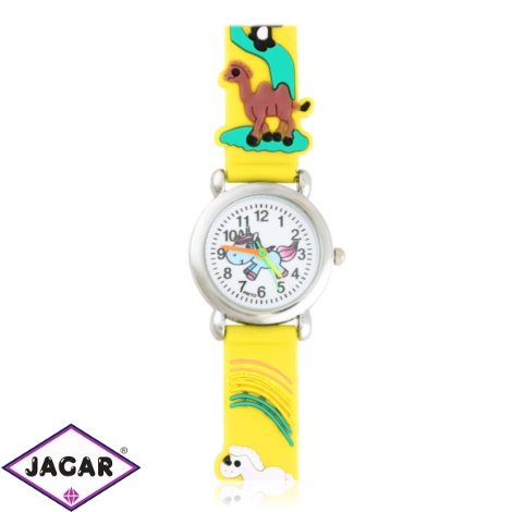 Zegarek dziecięcy animals żółty Z3816