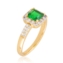 Pierścionek zaręczynowy zielony Xuping PP5047