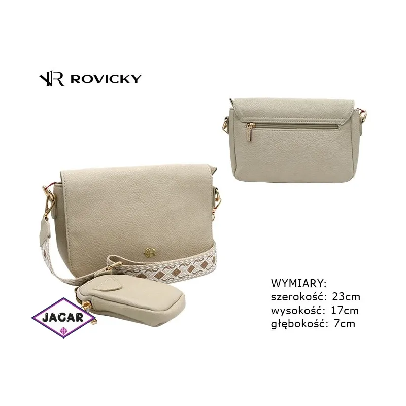 Torebka damska R-KP-03-F19 D.Beige TD1273 Torebka damska R-KP-03-F19 D.Beige TD1273