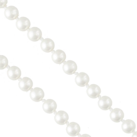 Naszyjnik długa perła 140cm biała NA3039