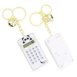Brelok mini kalkulator biały - PU718