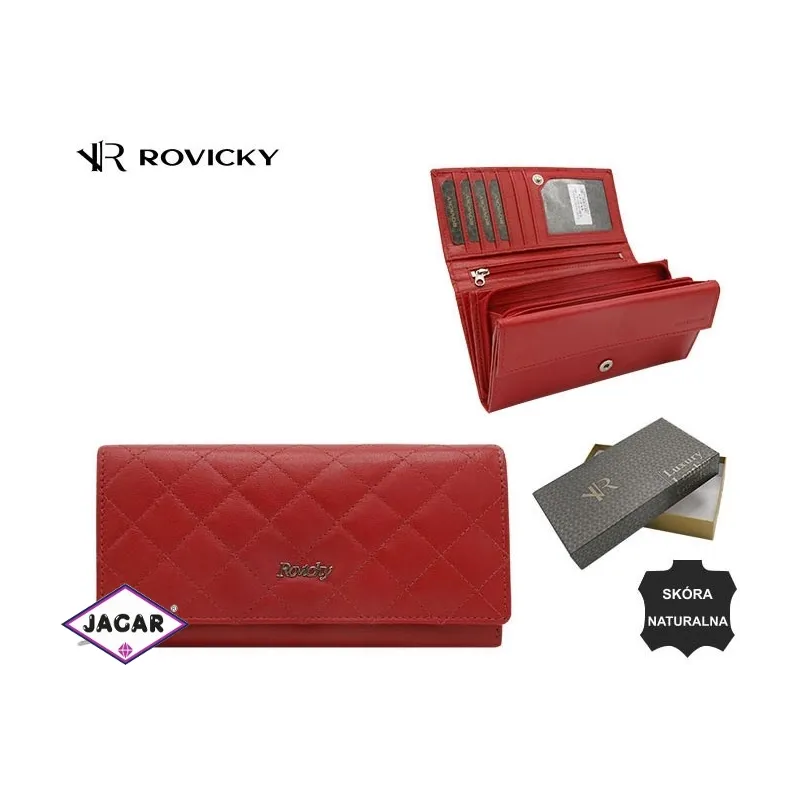 Portfel damski skórzany R-RD-12-GCL Red P2500 Portfel damski skórzany R-RD-12-GCL Red P2500