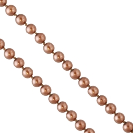 Naszyjnik długa perła 200cm brązowa NA3057