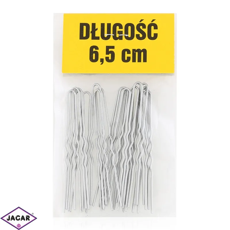 Szpilki do włosów srebrne 6,5cm 200szt/op WS185 Szpilki do włosów srebrne 6,5cm 200szt/op WS185