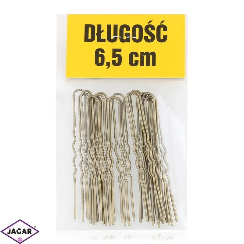 Szpilki do włosów złote 6,5cm 200szt/op WS186 Szpilki do włosów złote 6,5cm 200szt/op WS186