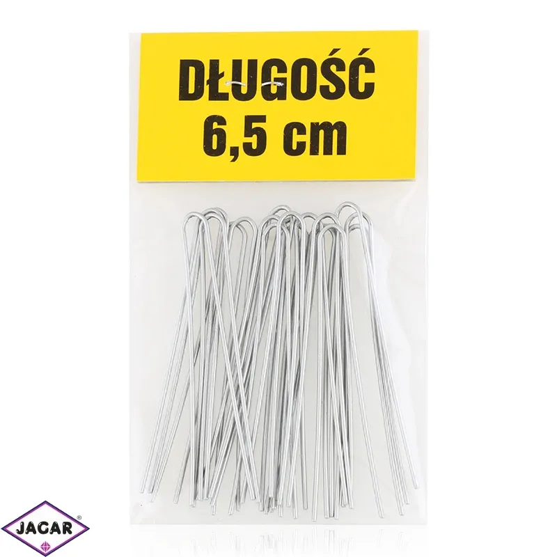 Szpilki do włosów srebrne 6,5cm 200szt/op WS188