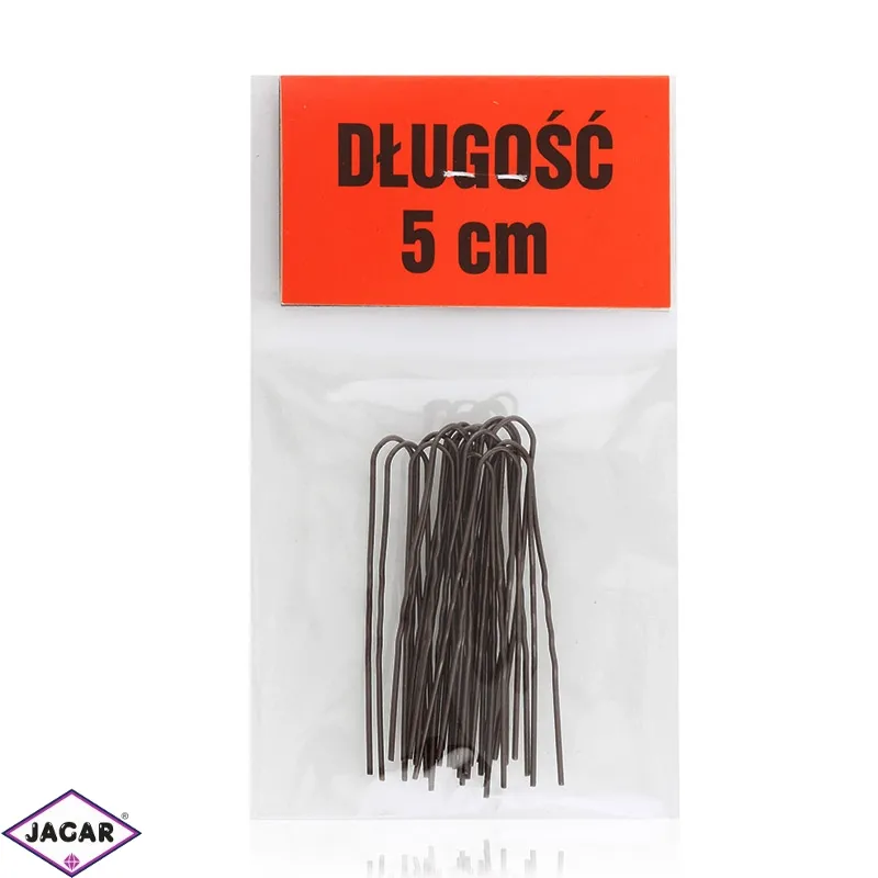 Szpilki do włosów brązowe 5cm 200szt/op WS192 Szpilki do włosów brązowe 5cm 200szt/op WS192