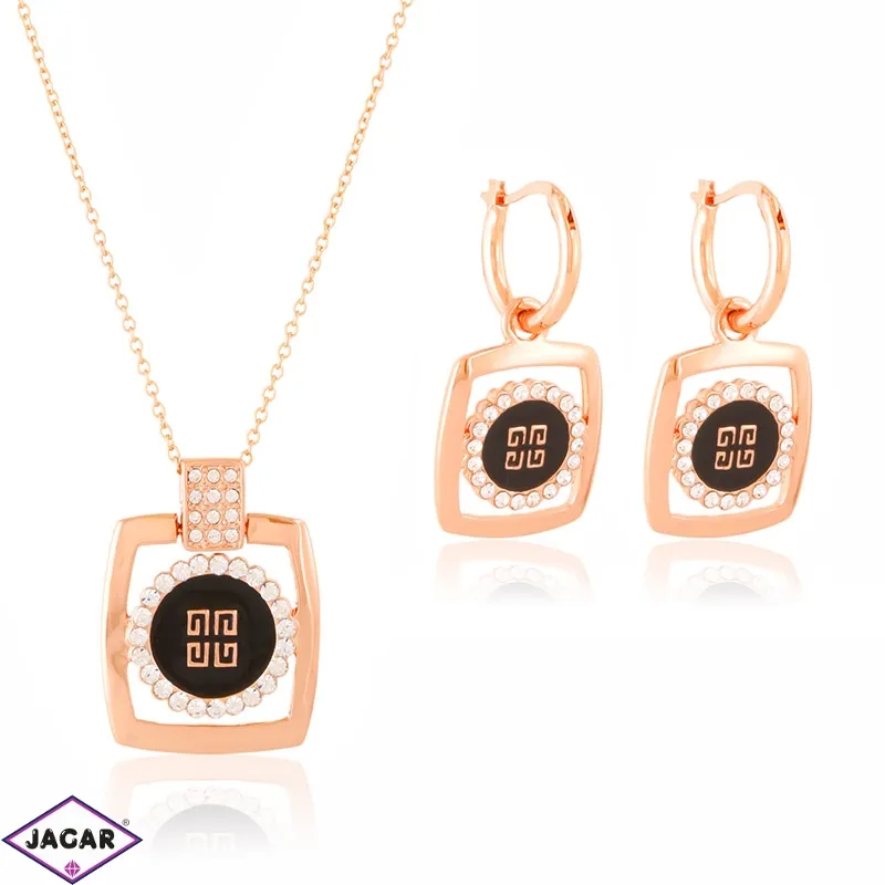 Komplet biżuterii rose gold PK985