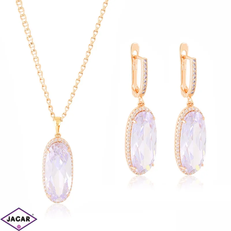 Komplet biżuterii rose gold PK987
