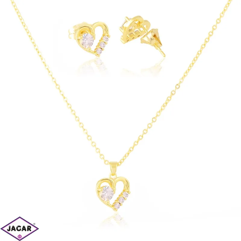 Komplet biżuterii serduszka 14K PK996 Komplet biżuterii serduszka 14K PK996