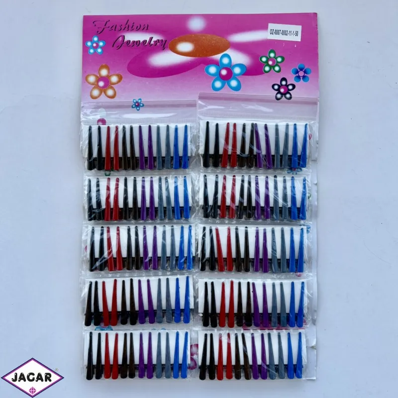 Spinki klipsy 4cm kolorowe 120szt/op OS2395 Spinki klipsy 4cm kolorowe 120szt/op OS2395