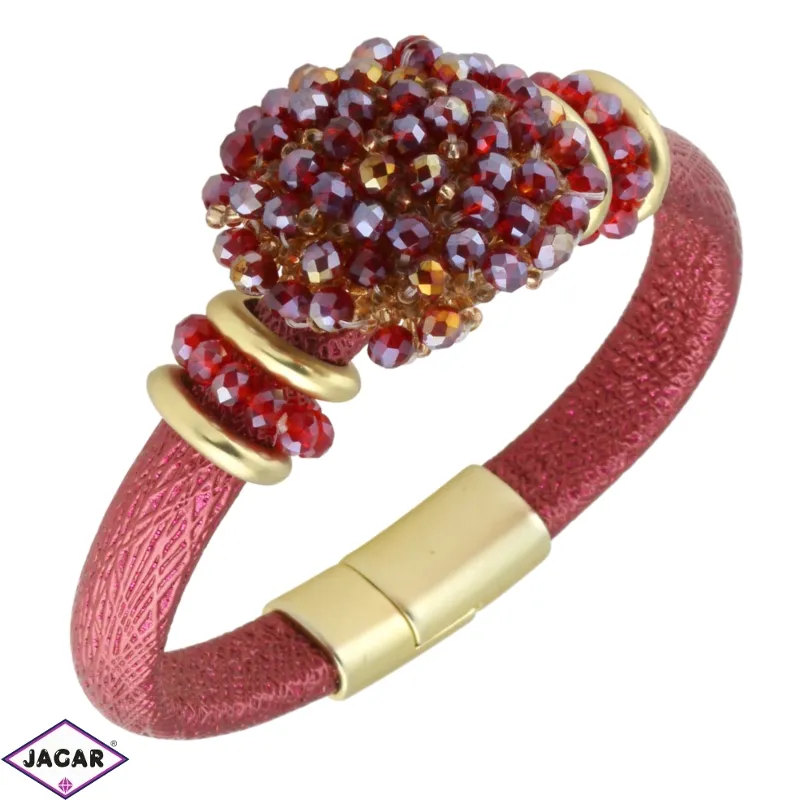Bransoletka - czerwone kryształki - BRA1212 Bransoletka - czerwone kryształki - BRA1212