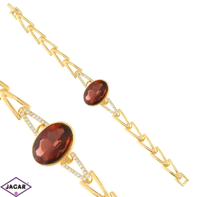 Bransoletka - burgundowy kryształ - BRA1219 Bransoletka - burgundowy kryształ - BRA1219