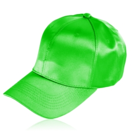 Czapka z daszkiem satynowa zielona CN523