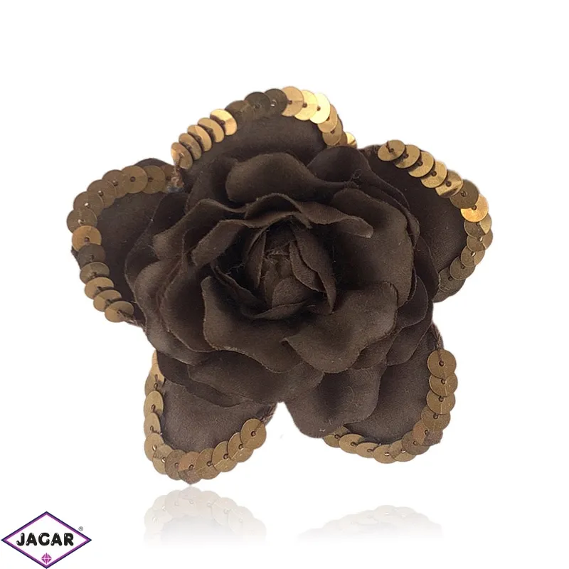 Broszka gumka kwiat 9cm BR2247 Broszka gumka kwiat 9cm BR2247
