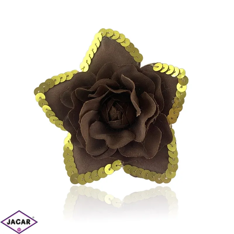 Broszka gumka kwiat 9cm BR2248 Broszka gumka kwiat 9cm BR2248