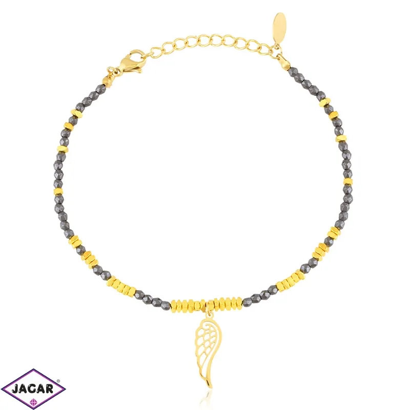 Bransoletka stalowa z koralikami Blueberry BP21523 Bransoletka stalowa z koralikami Blueberry BP21523