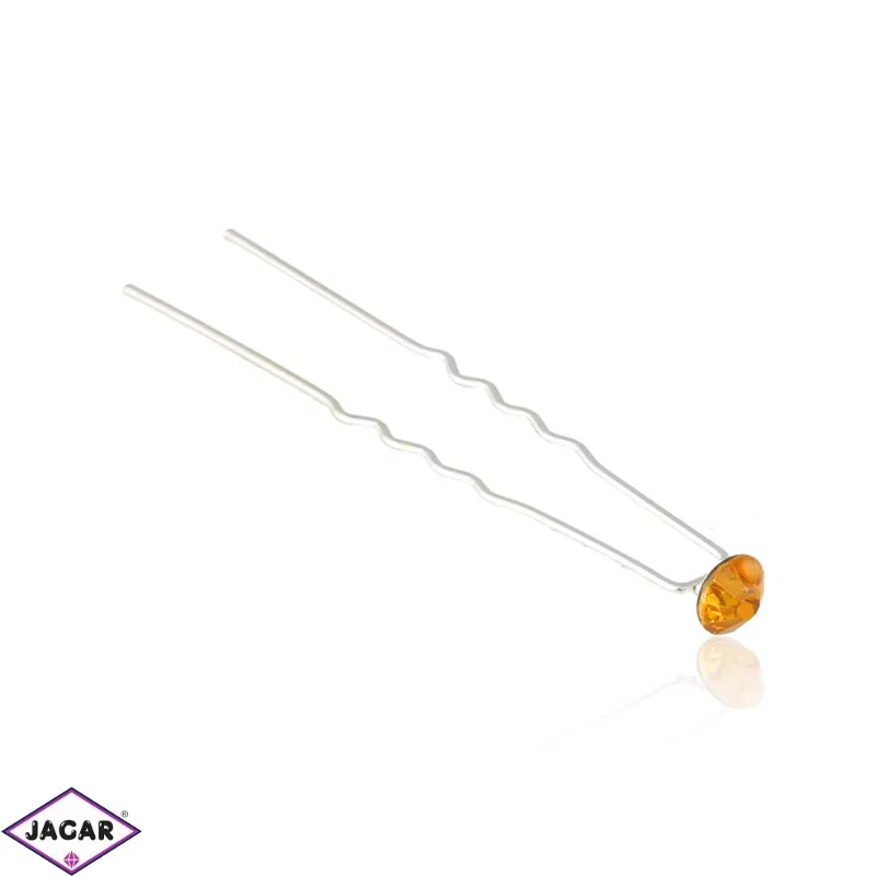 Kokówka z kryształkiem orange 7cm 50sz/o SZPIL48