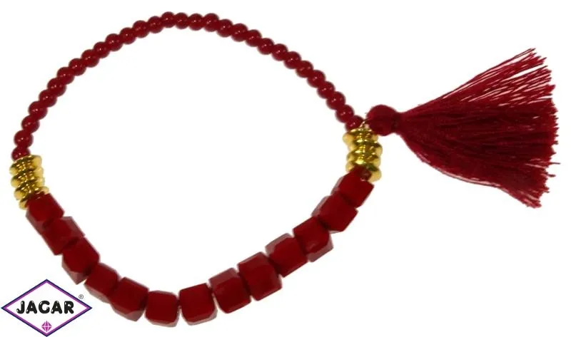 Bransoletka - czerwona - BRA1298