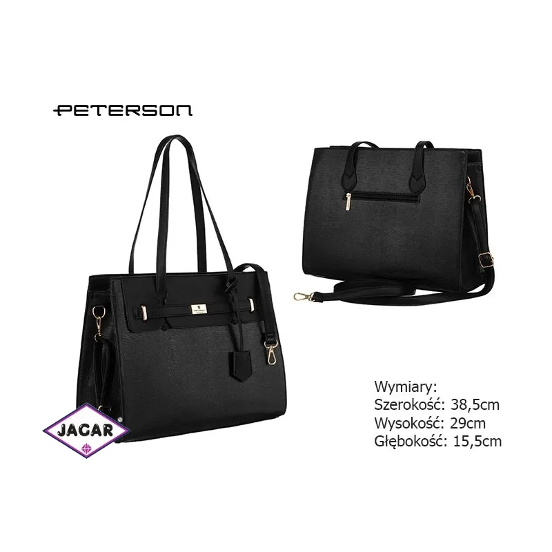 Torebka damska PU PTN R-1907 Black 2 TD1311 Torebka damska PU PTN R-1907 Black 2 TD1311