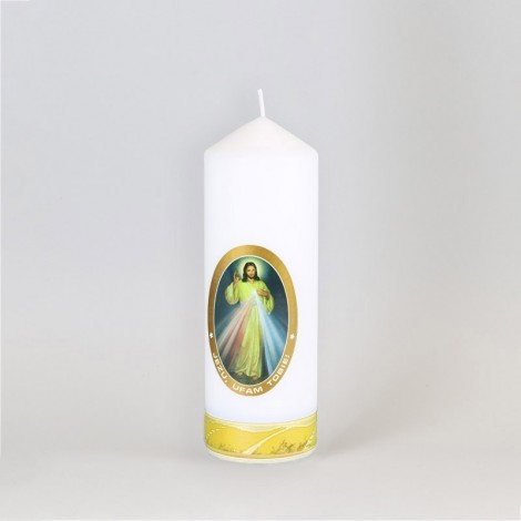 Świeca ołtarzowa - Jezu Ufam Tobie - 18cm - SG67
