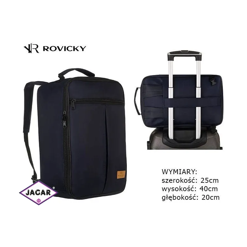 Plecak z poliestru ROVICKY R-BP01 Navy PL525 Plecak z poliestru ROVICKY R-BP01 Navy PL525