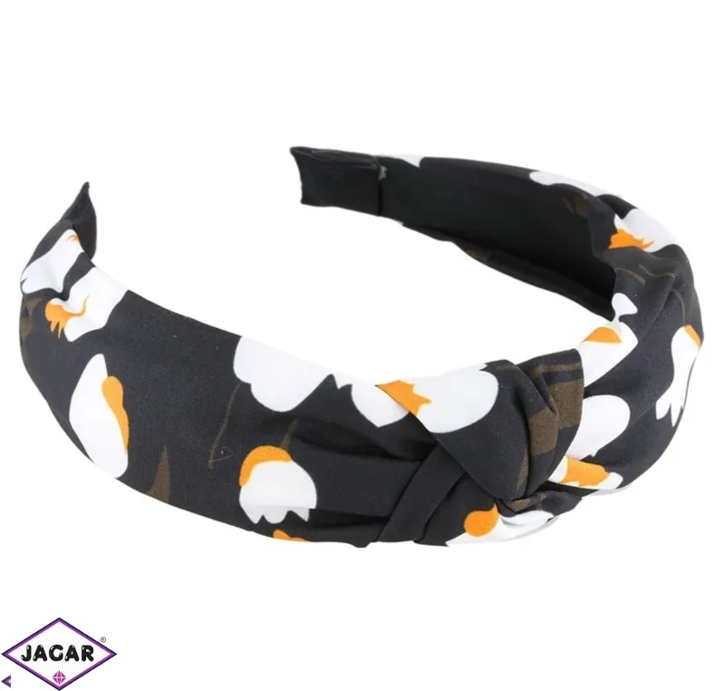 Opaska w kwiaty z supłem OPS2586