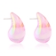 Kolczyki akrylowe łezki candy pink EAP36067