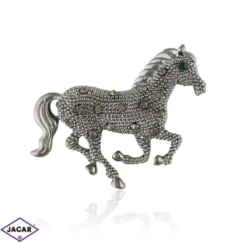 Broszka - stalowy konik - 5cm BR428 Broszka - stalowy konik - 5cm BR428
