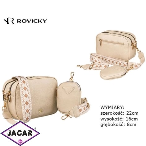 Torebka skóra ekologiczna R-KP-08-F19 Beige TD1108