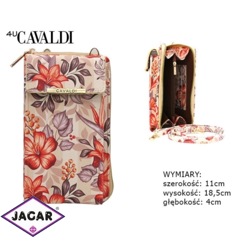 Torebka na telefon crossbody floral 1644-01 TD1106