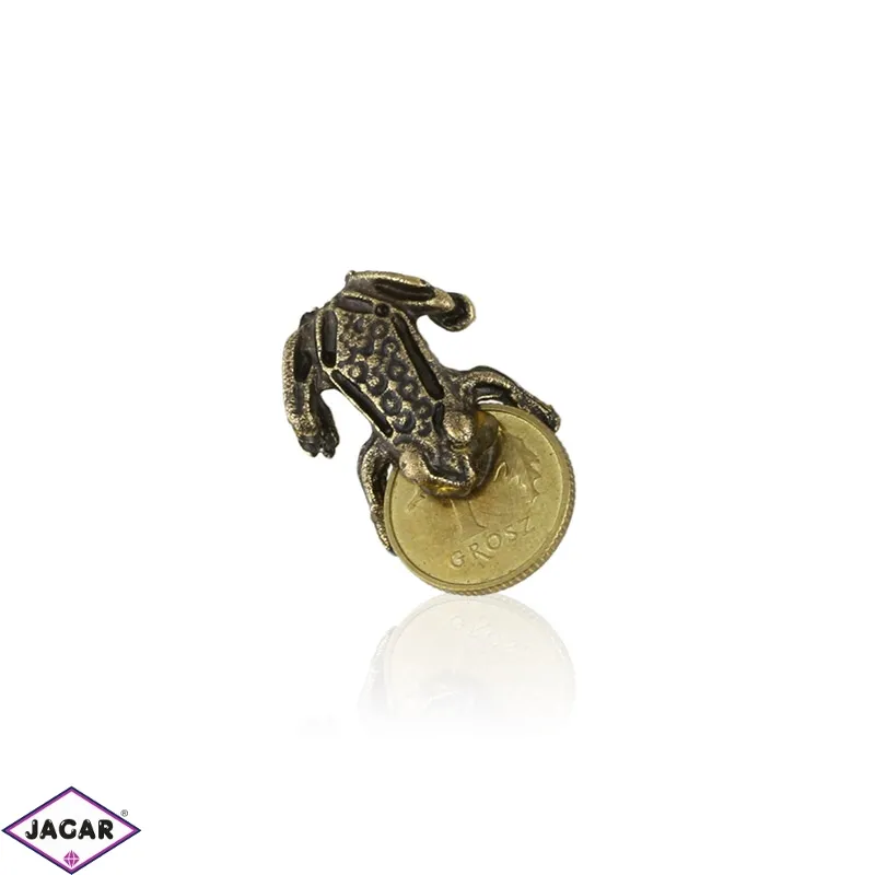 Figurka metalowa - żaba z monetą 10szt/op FR282 Figurka metalowa - żaba z monetą 10szt/op FR282