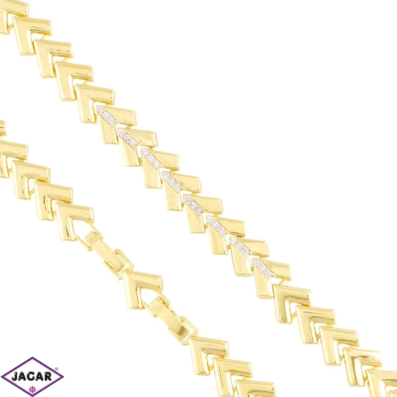 Bransoletka stal z kryształkami 14k Milan BP22063 Bransoletka stal z kryształkami 14k Milan BP22063