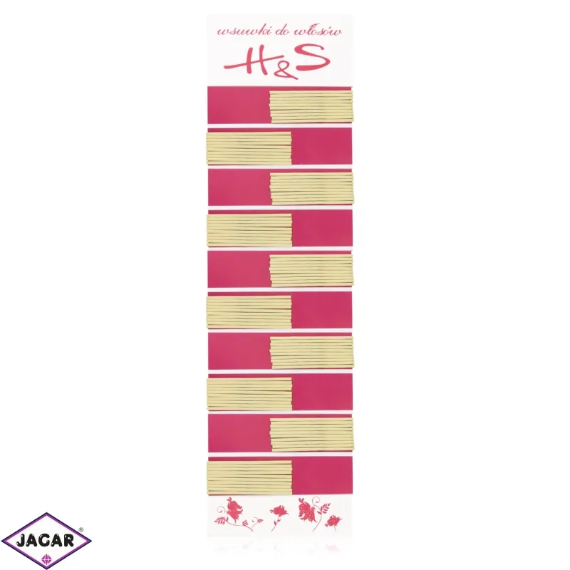 Wsuwki do włosów ciemny blond krótkie 4cm WS108 Wsuwki do włosów ciemny blond krótkie 4cm WS108