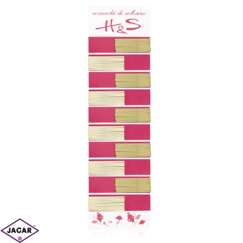 Wsuwki do włosów blond 2 kolory krótkie 4cm WS110 Wsuwki do włosów blond 2 kolory krótkie 4cm WS110