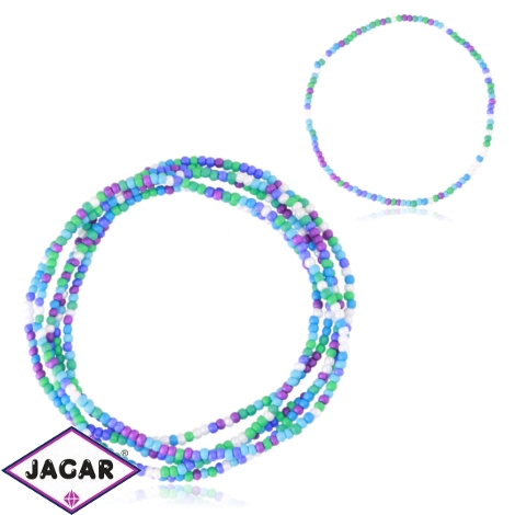 Bransoletki na gumce z koralikami 5szt/op BRA5065