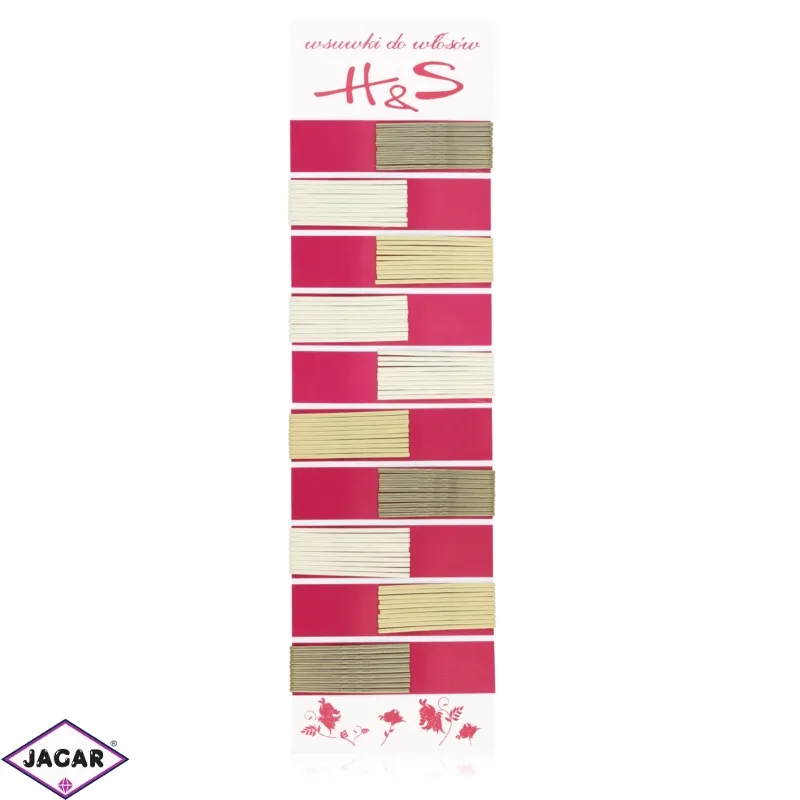 Wsuwki do włosów blond 3 kolory krótkie 4cm WS112 Wsuwki do włosów blond 3 kolory krótkie 4cm WS112