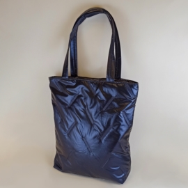 Torba damska shopper pikowana granatowa TD1224