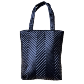 Torba damska shopper pikowana granatowa TD1231