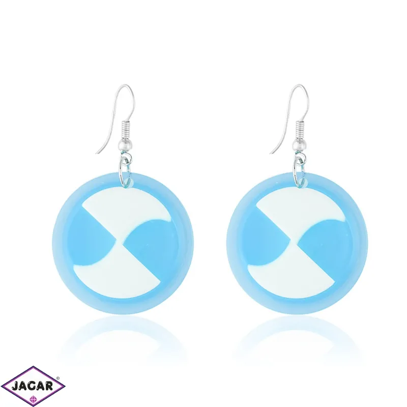 Kolczyki plastikowe - lollipop - blue EA2381 Kolczyki plastikowe - lollipop - blue EA2381