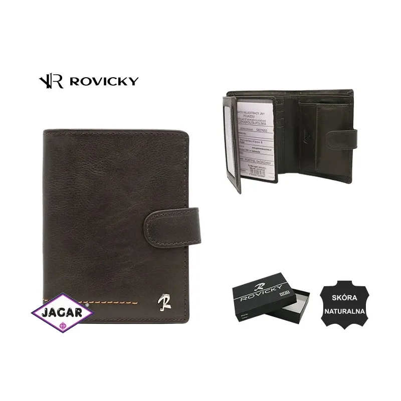 Portfel męski skórzany N890L-CMC Brown P2581 Portfel męski skórzany N890L-CMC Brown P2581