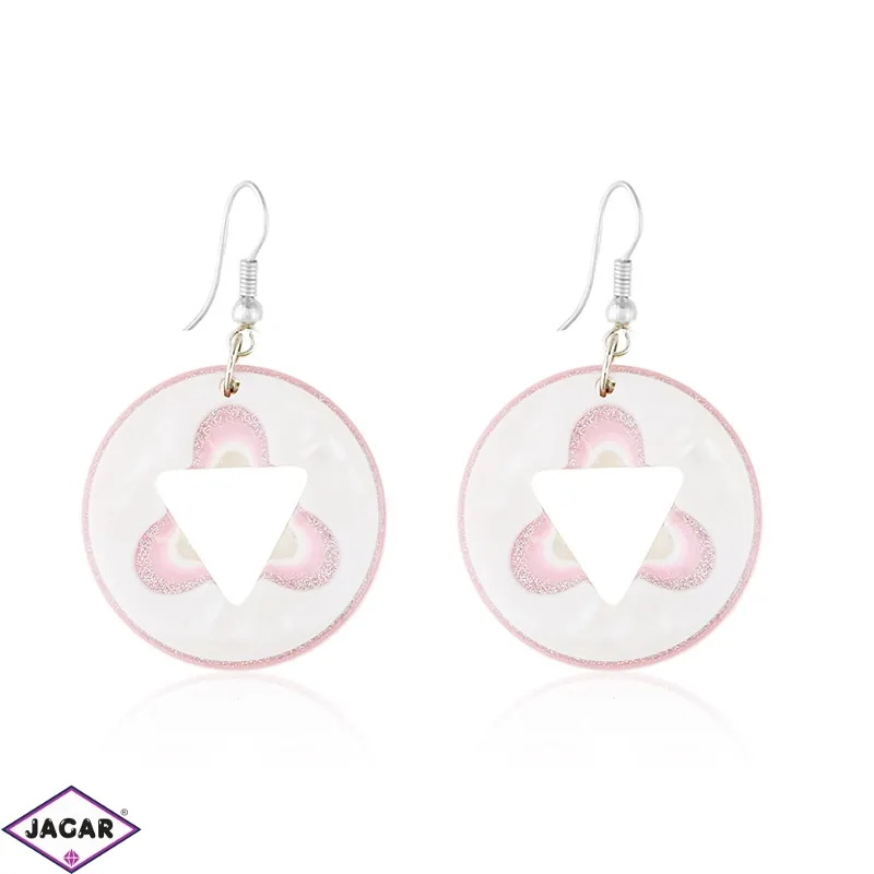 Kolczyki plastikowe - glitter - EA2397 Kolczyki plastikowe - glitter - EA2397