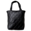 Torba damska shopper pikowana czarna TD1229